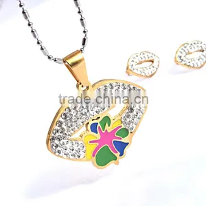 Women Fashion Wholesale In Greece Rhinestone Drops Of Oil Women Jewelry Set thumbnail-2
