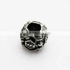 DIY Drum Shape Large Hole Metal Beads, Lead Free Nickle Free Necklace and Bracelet Zinc Alloy Beads Accessories thumbnail-3