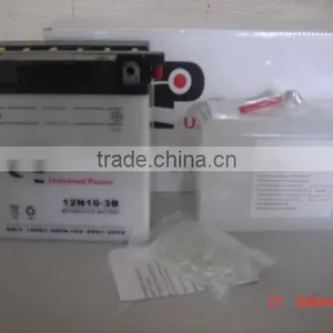 Dry Charged Vented Motorcycle Battery 12N10-3B 12V 10AH thumbnail-1