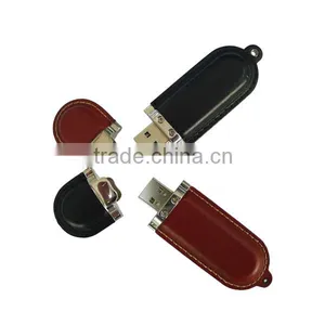 OEM Factory With Custom Logo Leather Usb Flash Drive thumbnail-2