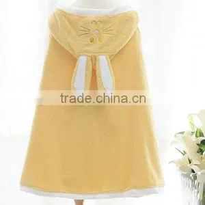 New Style 100% Cotton Hot Sale Cheap Baby Hooded Bath Towel Bathrobe for Children thumbnail-3