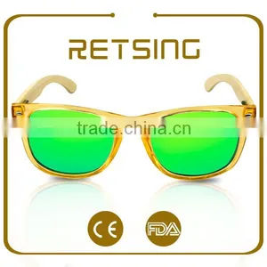 UV400 Sunglasses Wooden Bamboo Temple Sunglasses Wooden Sunglasses 2016 thumbnail-1