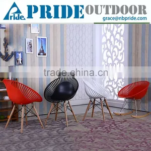 Creative Leisure Comfortable Hollow Backrest Bistro Chair Office Round Chair thumbnail-1