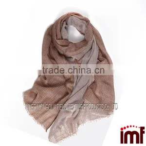 Pieces Oversized Multi Stripe Scarf In Mongolia Cashmere thumbnail-1
