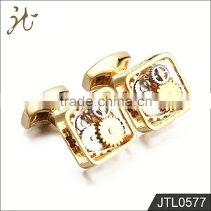 High End Custom Square Gear Cufflinks thumbnail-1