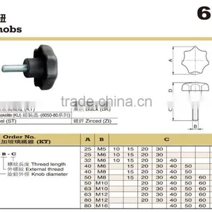 For CNC Lathes Black Plastic Grub Screw Hand Lobe Knobs thumbnail-2