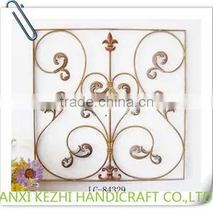 LC-84330 Vintage Home Hanging Metal Triangle Wrought Iron Wall Decor thumbnail-5