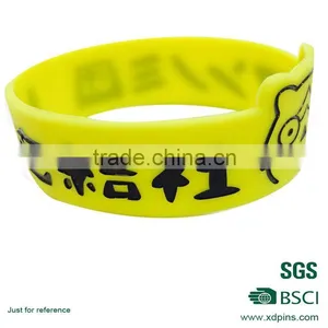 Custom Wrist Wraps Custom Embossed Silicone Plastic Wrist Band thumbnail-1