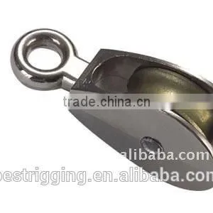 Marine Stainless Steel Single Pulleys Swivel Eye Block/ Schwenkauge Block thumbnail-2