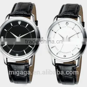 Men's/Women's Fashion Leather Band Couples Quartz Wrist Watch Sales Gift thumbnail-1