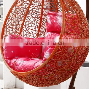 Rattan Resin Wicker Hanging Indoor Swing Chair With Stand Quality Choice thumbnail-6