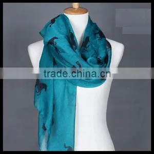 Horse Print Infinity Scarve at Stock , Holiday Scarf , Fruiends Gift , Black Friday Gift thumbnail-1