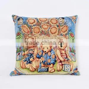 2016 Wholesale Custom Printed Chevron Linen Cushion thumbnail-6