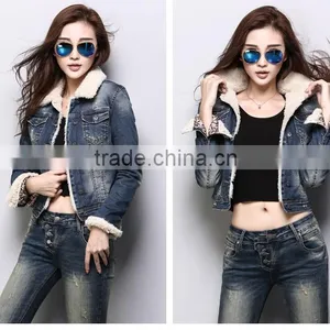 Thick Winter Jean Jacket Lady Sexy Photo English thumbnail-1