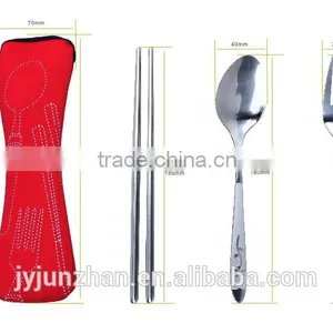 Direct Factory Flatware Spoon Chopsticks With Water-proof Cloth Bag Packing thumbnail-3