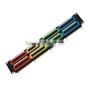 19 Inches Multicolor UTP Cat5e 48 Port Patch Panel thumbnail-1