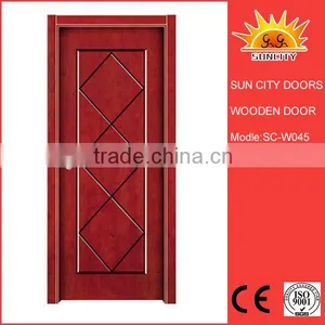 SC-W045 Italy Style Wooden Door With Modern Design thumbnail-1