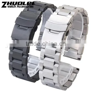 18|20|22|24mm High Quality Imported Stainless Steel Watch Bracelet for Men's and Women's Wholesale 3PCS thumbnail-1
