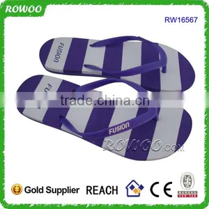 EVA Colorful Strip Sandals,slippers Flip Flop Beach Slippers thumbnail-5
