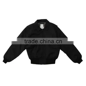 High Quality CWU36P Flight Jacket Black Color Made in Japan thumbnail-1