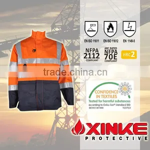 3m Reflective Winter 100% Cotton Safety Work Fire Retardant Jacket Suit thumbnail-1