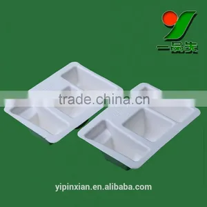 Customized Thermoforming Biodegradable Blister Packing,Composable Bagasse Pulp Molded Packaging Tray for Cosmetics thumbnail-4