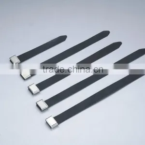 PVC Coated Stainless Steel Cable Tie (BZ-O Series) 4.6*300 thumbnail-2