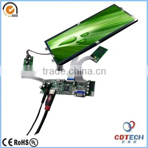 Free Viewing Angle 1920x720 Dots 12.3inch Round Ips Tft Lcd Panel thumbnail-1