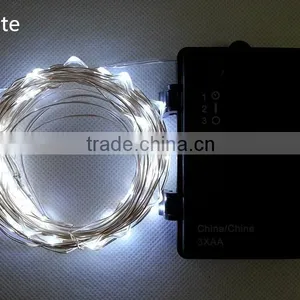 6m 20ft LED Copper String Lights Christmas Tree Lights 60 LEDs LED Copper Wire Holiday thumbnail-1