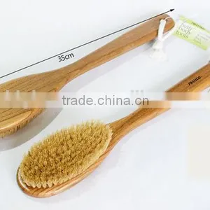 High Quality Natural Wooden Body Brush,soft Back Makeup Body Brush thumbnail-2