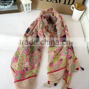 Promotion & Premium Gift Silk Scarf in Printing Design thumbnail-2