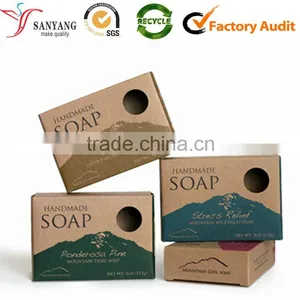 Custom Print Kraft Paper Soap Box Flat Packing Soap Box Supplier's Choice thumbnail-1
