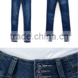 Slim Fiting Women Blue High Waist Skinny Jeans thumbnail-1