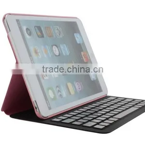 Ultra-thin Bluetooth Keyboard With Leather Cover Case for IPad Mini thumbnail-2