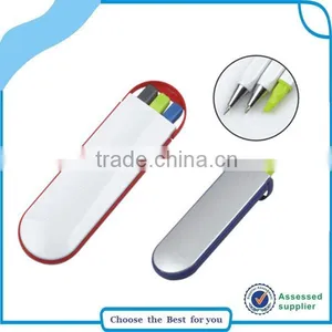 High Quality Promotional 3 in 1 Gift Pen Set With Pen, Pencil, Highlighter thumbnail-1
