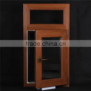Crown Series Tilt and Turn Windows Georgia Pivot Hinge Wood Effect High Quality Villa Using Top Hung Window Opener Upvc Window thumbnail-2