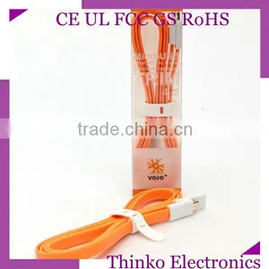 Colorful Noodle Flat Usb Data Charger Cable for Nexus for All Kinds of Android Smart Phones thumbnail-1