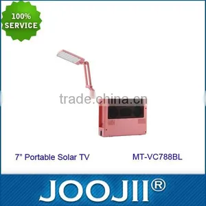 New 7inch Portable Solar TV With ATSC, DVBT ISDB-T Digital TV Turner thumbnail-2