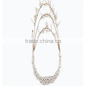 Latest High-end Gold Muti-layer Tassels Paerls Bead Necklace Body Jewelry Sex Body Chain thumbnail-5