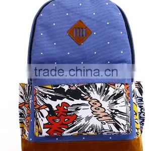 New Fashion White Canvas Backpacks Wholesale thumbnail-1