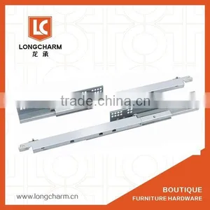 Three-fold Push&soft Close Drawer Slide Rail Floor Mount Drawer Slides With Iron Handles thumbnail-5