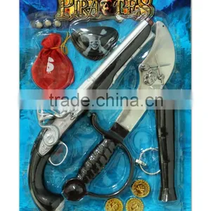 Cheap Plastic Pirate Toy Gun With Knife thumbnail-1