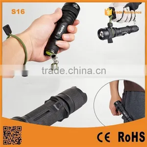 S16 Waterproof Rechargeable Zoom Dimmer High Power Hunting Torch thumbnail-1