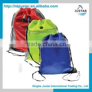 Factory Wholesale Your Own Logo Printing Cheap Drawstring Backpack for Promotional Gift Bag thumbnail-1