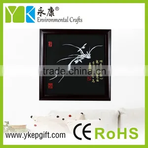 Chinese Manmade Wooden Orchid Pictures Frame for Interior Decoration thumbnail-6