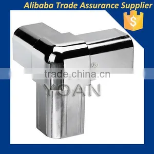 High Performance Bright Chrome Plated Zinc Die-casting Cabinet Rack T-joint thumbnail-1