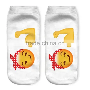 Wholesale Fashion Custom Print Emoji Socks thumbnail-2