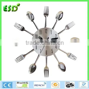 Spoon and Fork Wall Clock Kitchen Clock thumbnail-1