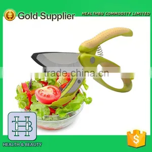 2016 New Design Salad Tongs/Non-slip Grips Toss and Chopped Salad Scissors With Stainless Steel Blades thumbnail-1