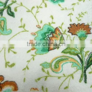 Colorful Flower Print Cotton Terry Hand Towel thumbnail-3